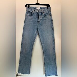 Agolde Blue Straight Leg Jeans Classic Style